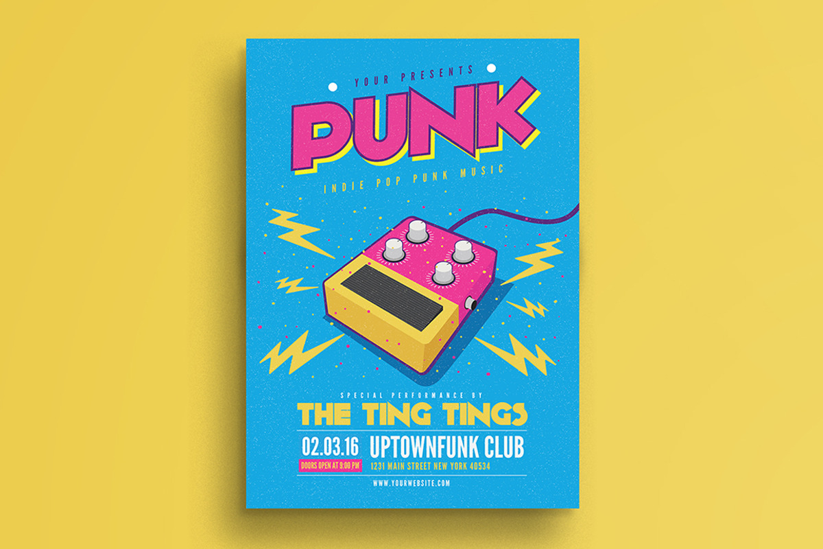 Pop Punk Music Flyer, a Flyer Template by Guuver (Photo 1 of 3)