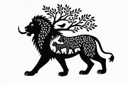 Lion Silhouette Vector Illustration,, an Illustration by Amazin_art (Thumbnail 16 of 21)