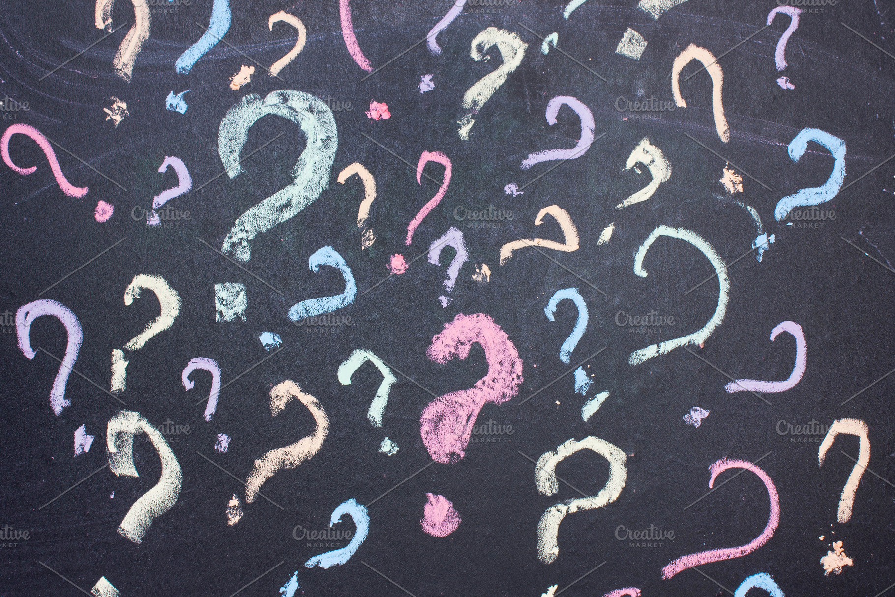 Multicolored question marks, a School & Education Photo by KulT design