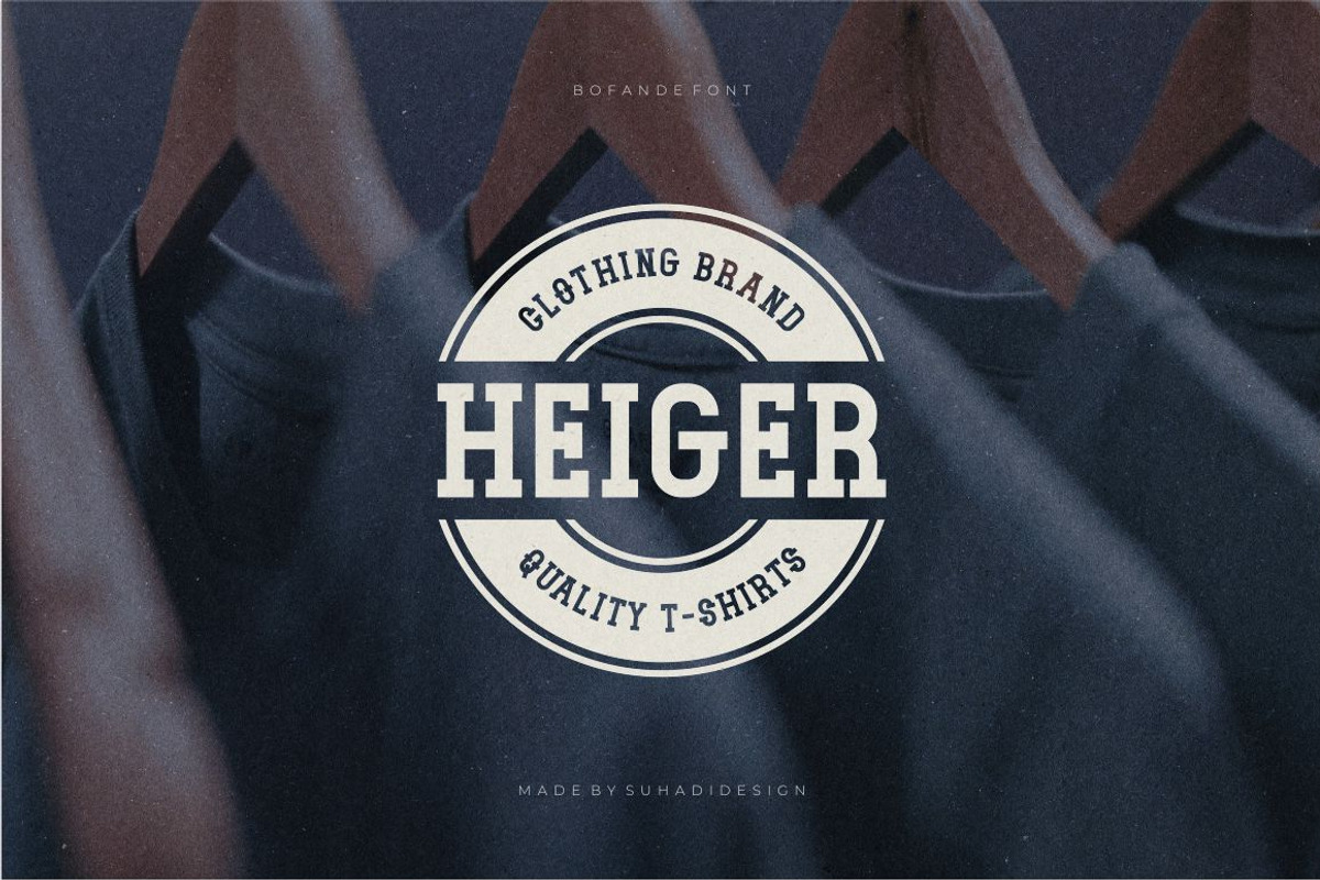 Bofande slab font, a Slab Serif Font by suhadidesign (Photo 3 of 12)