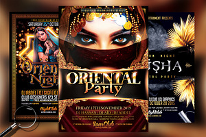 Oriental Bundle | 3 Flyer Templates