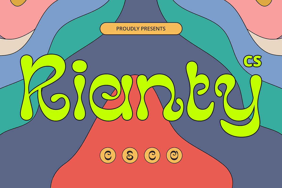 CS Rianty – Trippy Font, a Sans Serif Font by Craft Supply Co. (Photo 1 of 8)