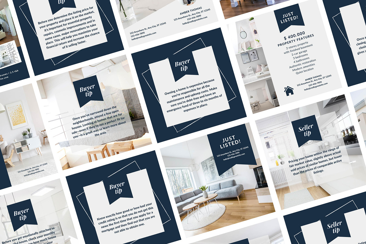 20 Real estate flyer instagram-Canva, a Social Media Template by SilverMintDesign (Photo 1 of 4)
