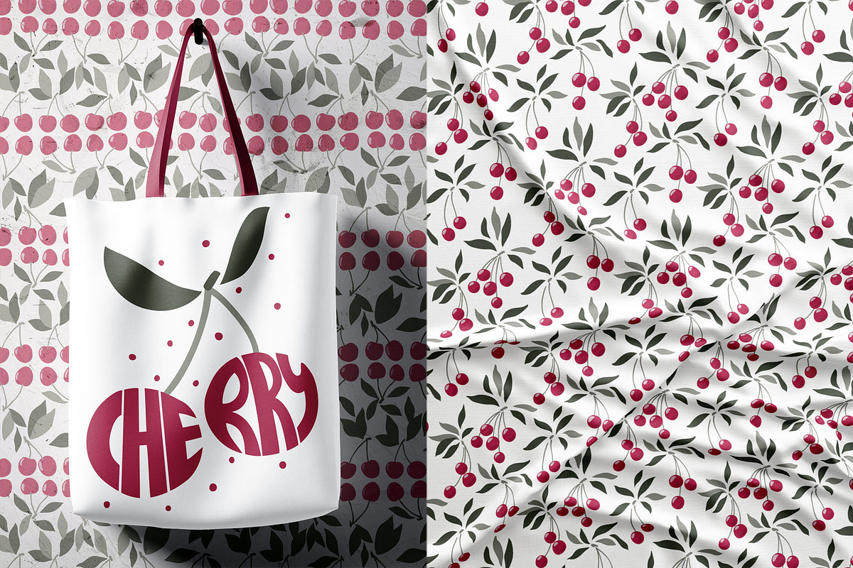 CHERRY, patterns and posters, a Pattern Graphic by pineart (Photo 5 of 6)