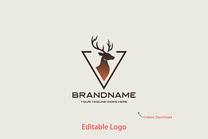 Modern Deer Logo Design, a Branding & Logo Template by YUDesignStore