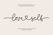 Love Self | Lovely Script Font, a Script Font by Heinzel Std (Thumbnail 1 of 15)