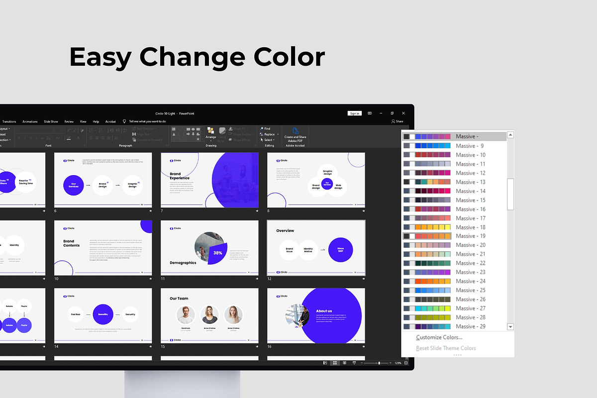 Circlo- Animated PowerPoint Template, a Presentation Template by MNML Agency (Photo 10 of 64)