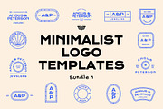 Minimalist Logo Templates, a Branding & Logo Template by ClayStudio (Thumbnail 1 of 16)