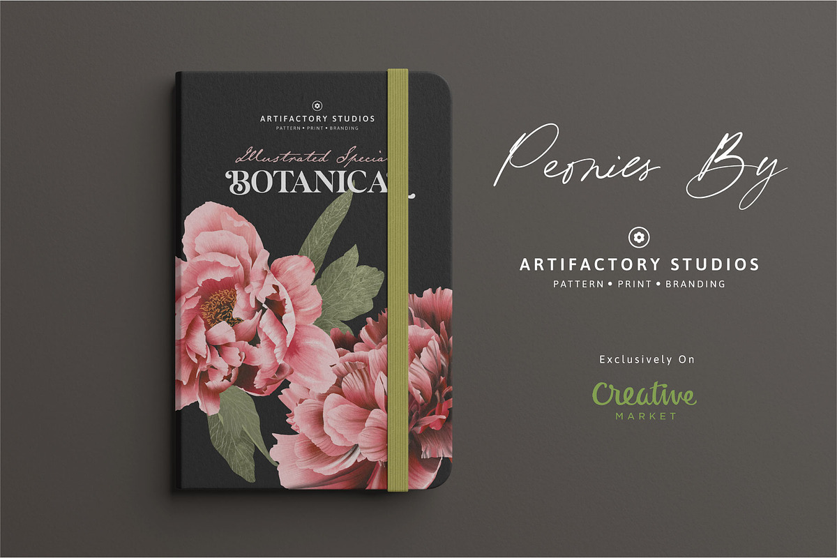 Peonies PNG Elements & Pattern, a Pattern Graphic by Artifactory Studios (Photo 6 of 7)