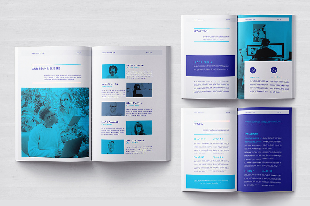 Annual Report Template, a Brochure Template by Designsoul14 (Photo 8 of 12)