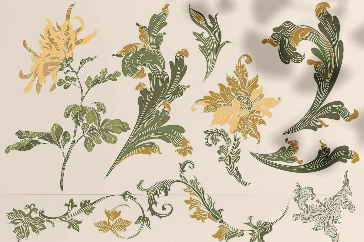 FLORAL VINTAGE COLLECTION, a Decorative Illustration by LanaDzi (Photo 7 of 10)