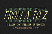 Gigestha Modern Serif (70 Fonts), a Serif Font by MjStudio31 (Thumbnail 14 of 14)
