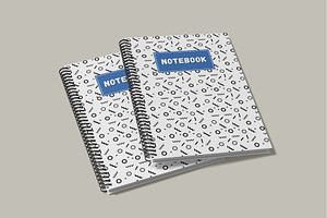 A5 Spiral Notebook Mockup