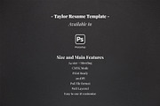 Taylor Resume Template, a Resume Template by Nina Shaw (Thumbnail 10 of 10)