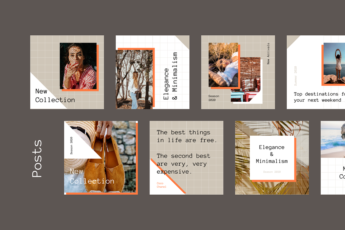 Canva Social Media Pack (Vol.5), a Social Media Template by uispot