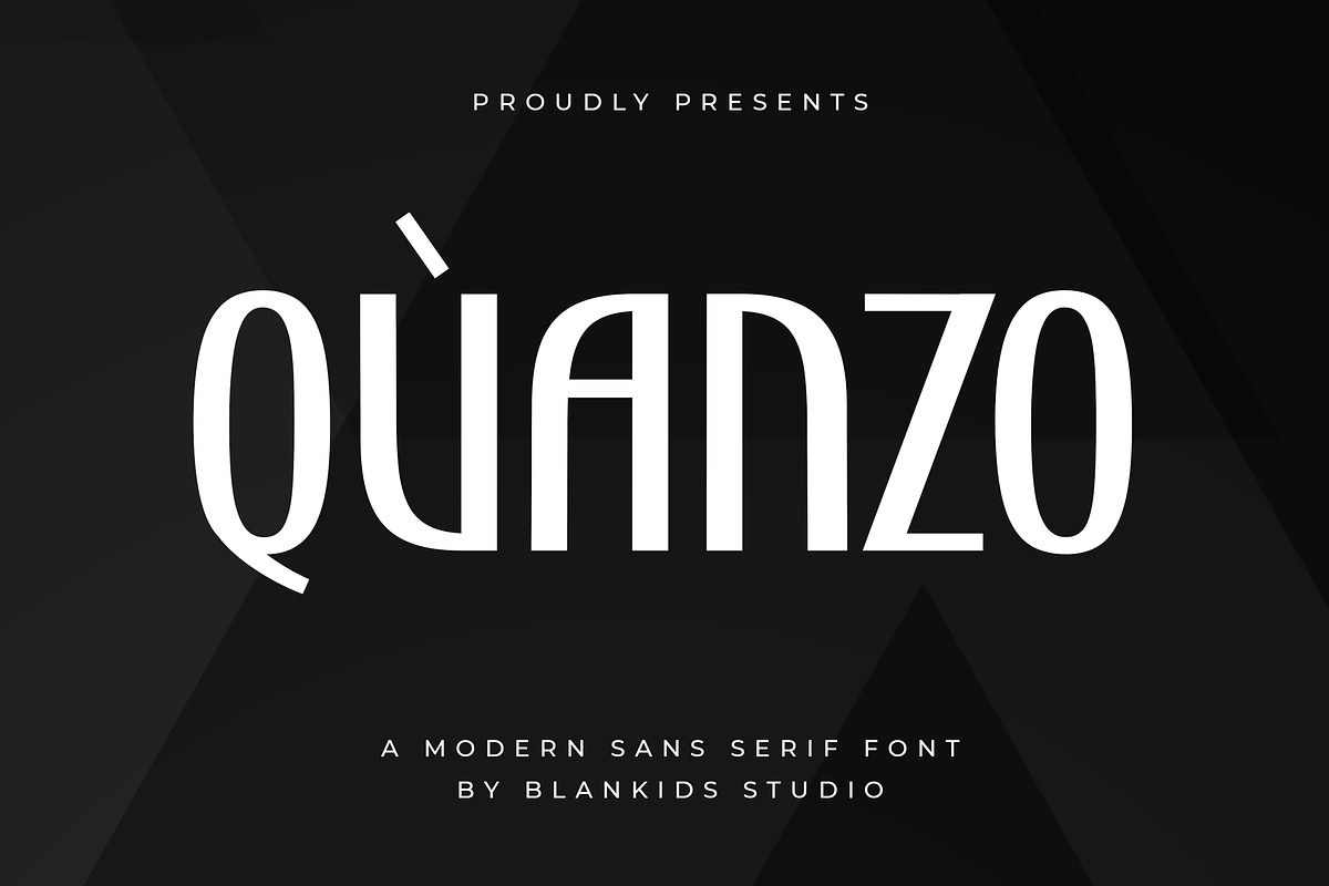Quanzo a Modern Sans Serif Font, a Sans Serif Font by Blankids Studio (Photo 1 of 10)