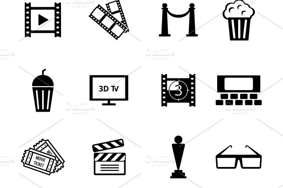 Black And White Movie Icons