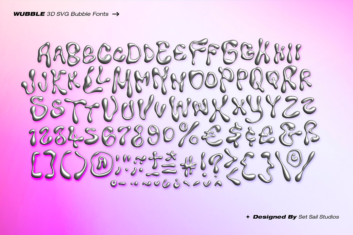 Wubble SVG Font & Letterset, a Font by Sam Parrett (Photo 4 of 9)