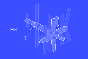 MIR Space Station Vector