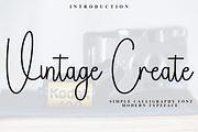 Vintage Create, a Handwritten Font by FreshTypeINK (Thumbnail 1 of 8)