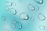Realistic water drops set, an Illustration by George Rod (Thumbnail 2 of 5)