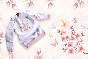 Blossoming Almond watercolor clipart, a Food Illustration by susie-p-art (Thumbnail 5 of 18)