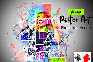 Collage Poster Art Photoshop Action