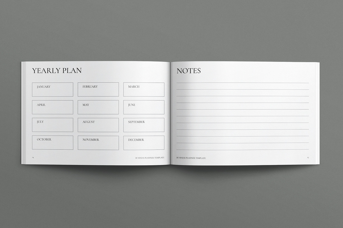Planner Template Landscape, a Brochure Template by E-Type (Photo 6 of 7)