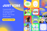 40 Creative Canva Post Layouts, a Social Media Template by Designs by Tan (Thumbnail 1 of 8)