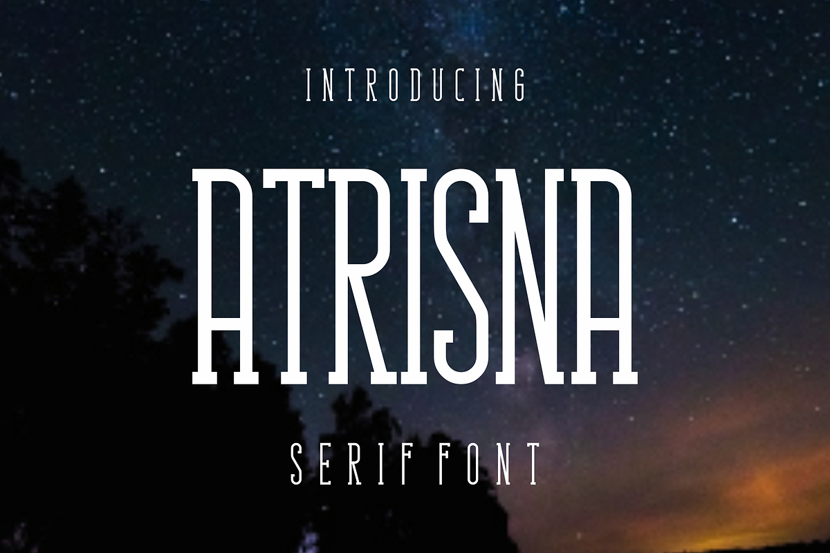 Atrisna, a Serif Font by lelevien