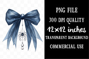 Gothic Halloween Bows Clipart, an Illustration by Designking (Thumbnail 4 of 4)