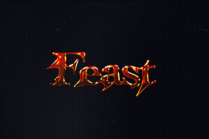 Inferno Melt Text Effect (PSD), a Layer Style Add-On by Posterfello