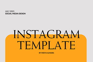 Black Orange Canva Template