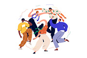 Happy people dancing at party set, a Person Illustration by Good Studio (Thumbnail 2 of 14)