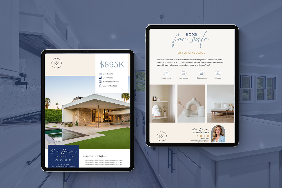 10 Real Estate Flyer Canva Templates, a Flyer Template by Matisse Studio (Photo 7 of 7)