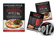 Wood Oven Pizza Menu Flyer, a Flyer Template by boca2600 (Thumbnail 2 of 2)