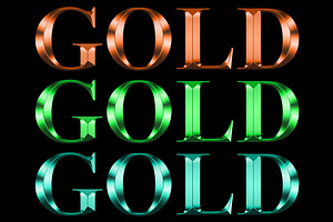 Gold Text Effect Photoshop Action