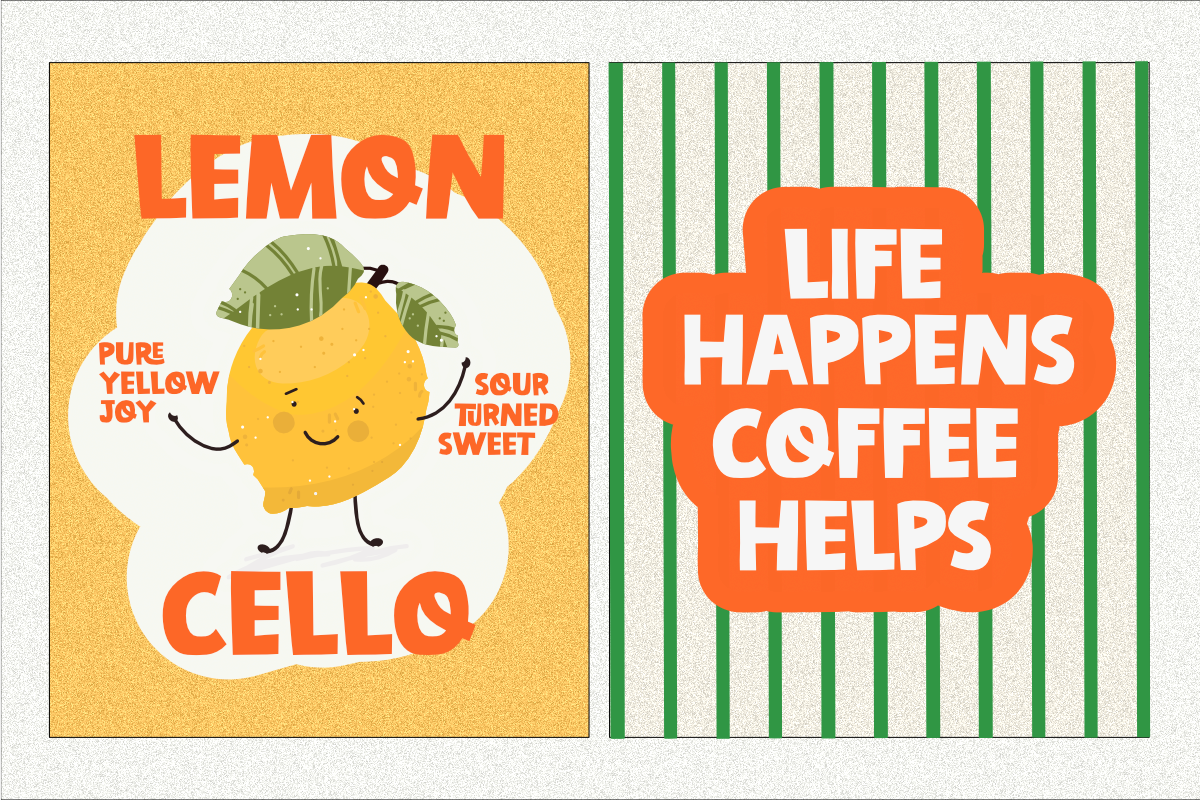 Orange Crayon - Handwritten Font, a Handwritten Font by SaktiAvellin (Photo 3 of 8)