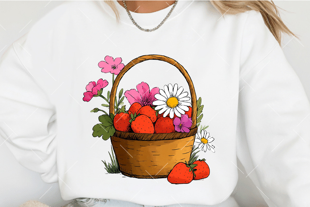Valentine Strawberry Clipart, an Illustration by OK Design (Photo 5 of 6)