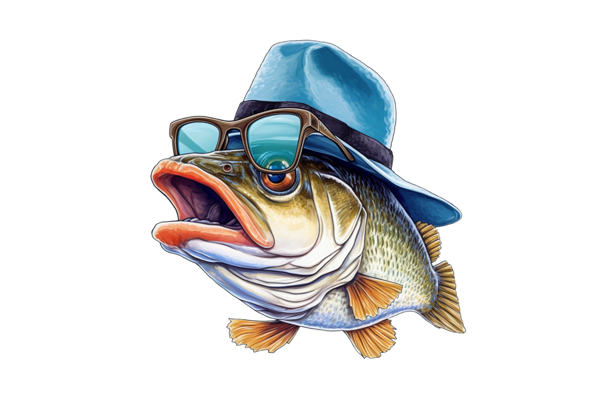 Cool Bass Fish Sublimation Clipart B, an Object Graphic by Regulrcrative (Photo 4 of 7)