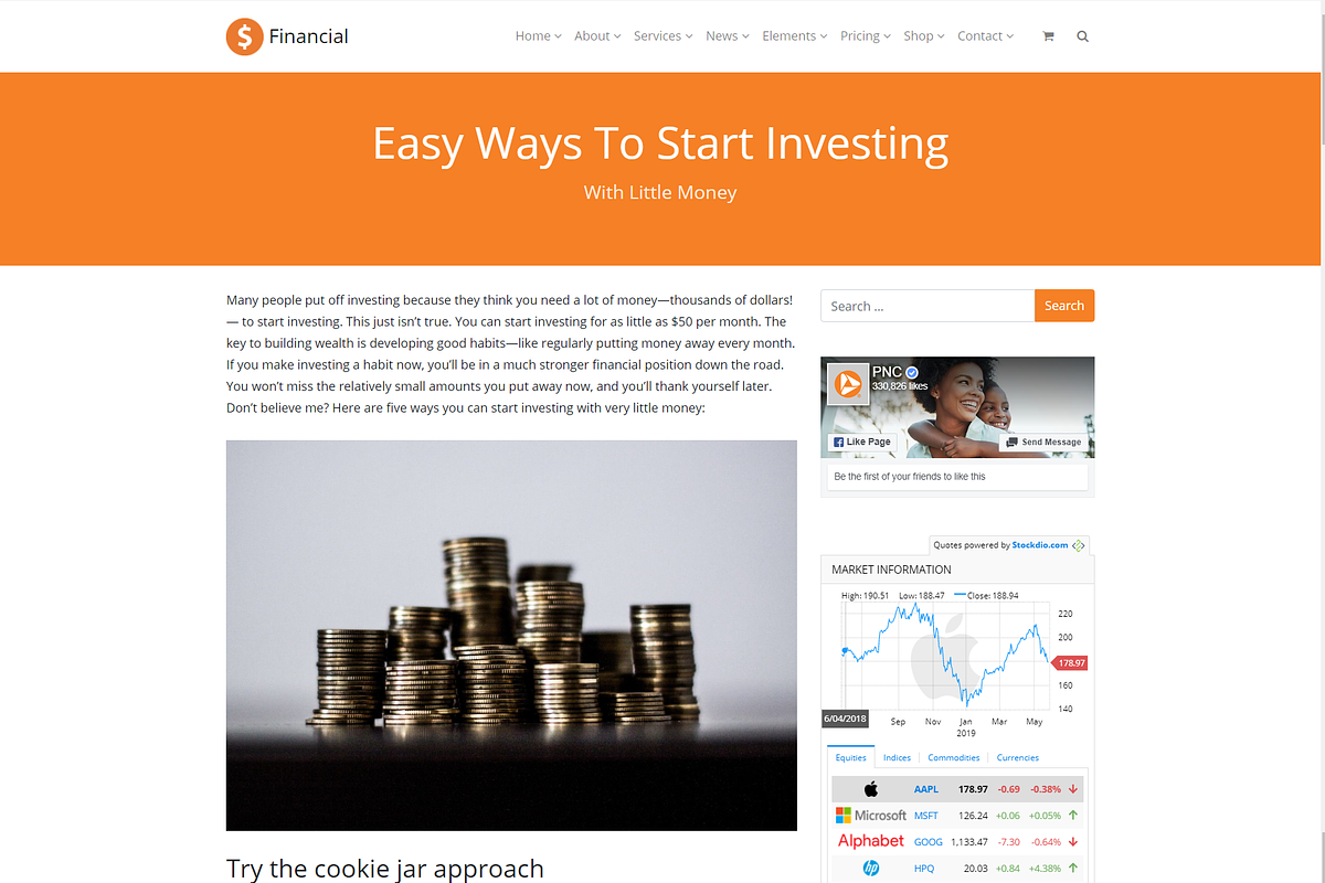 Financial Accounting WordPress Theme, a WordPress Template by Visualmodo (Photo 40 of 41)