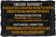 Village font + 10 bonus designs, a Font by Heather_insane (Thumbnail 2 of 9)