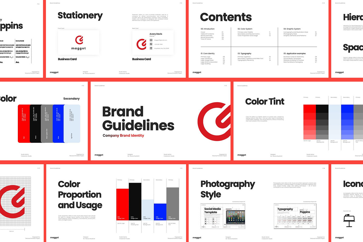 Maggot - Brand Guideline PPT, a Presentation Template by Creatorism (Photo 1 of 13)