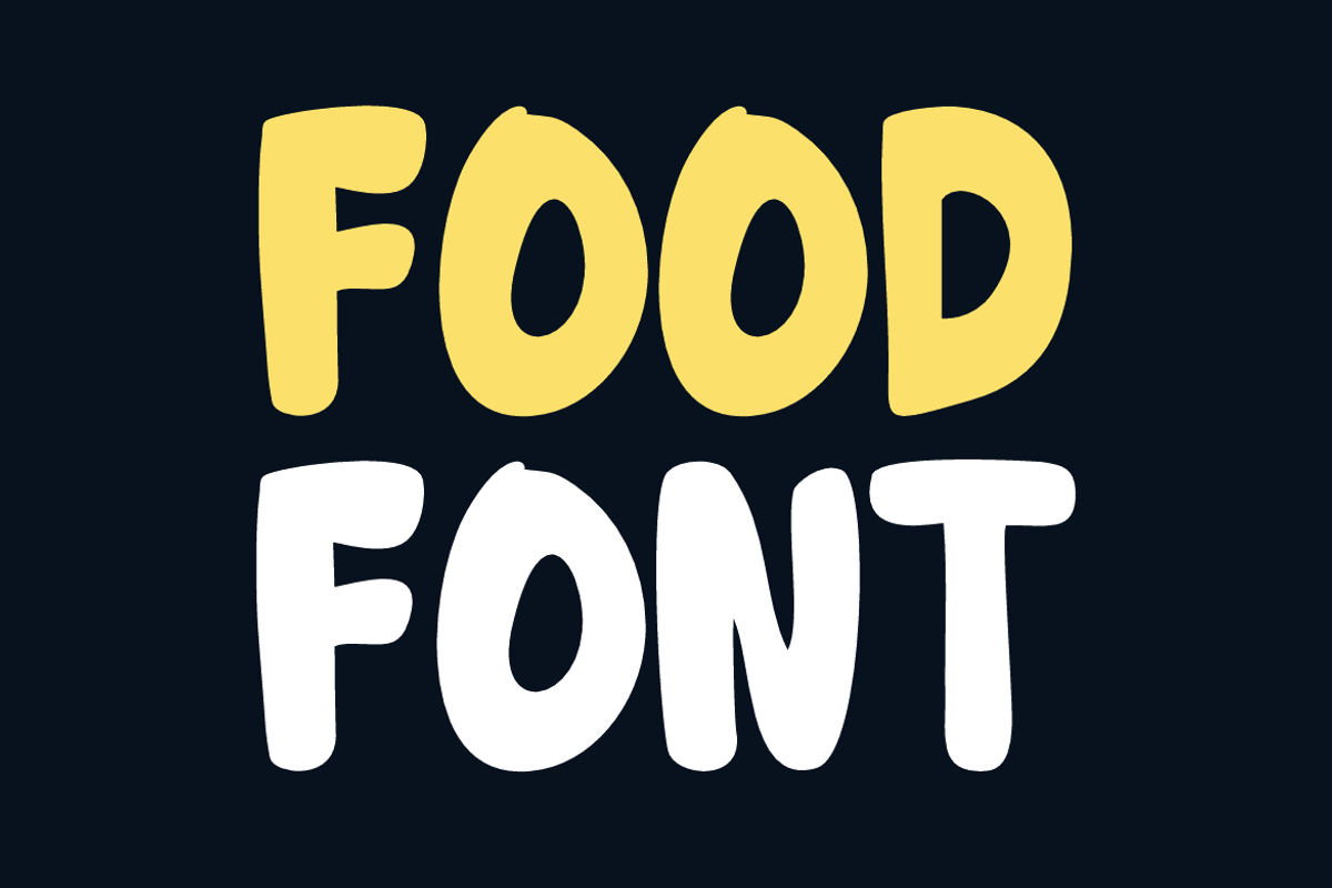 Foods Wokolis, a Handwritten Font by QR Design Studio (Photo 3 of 8)