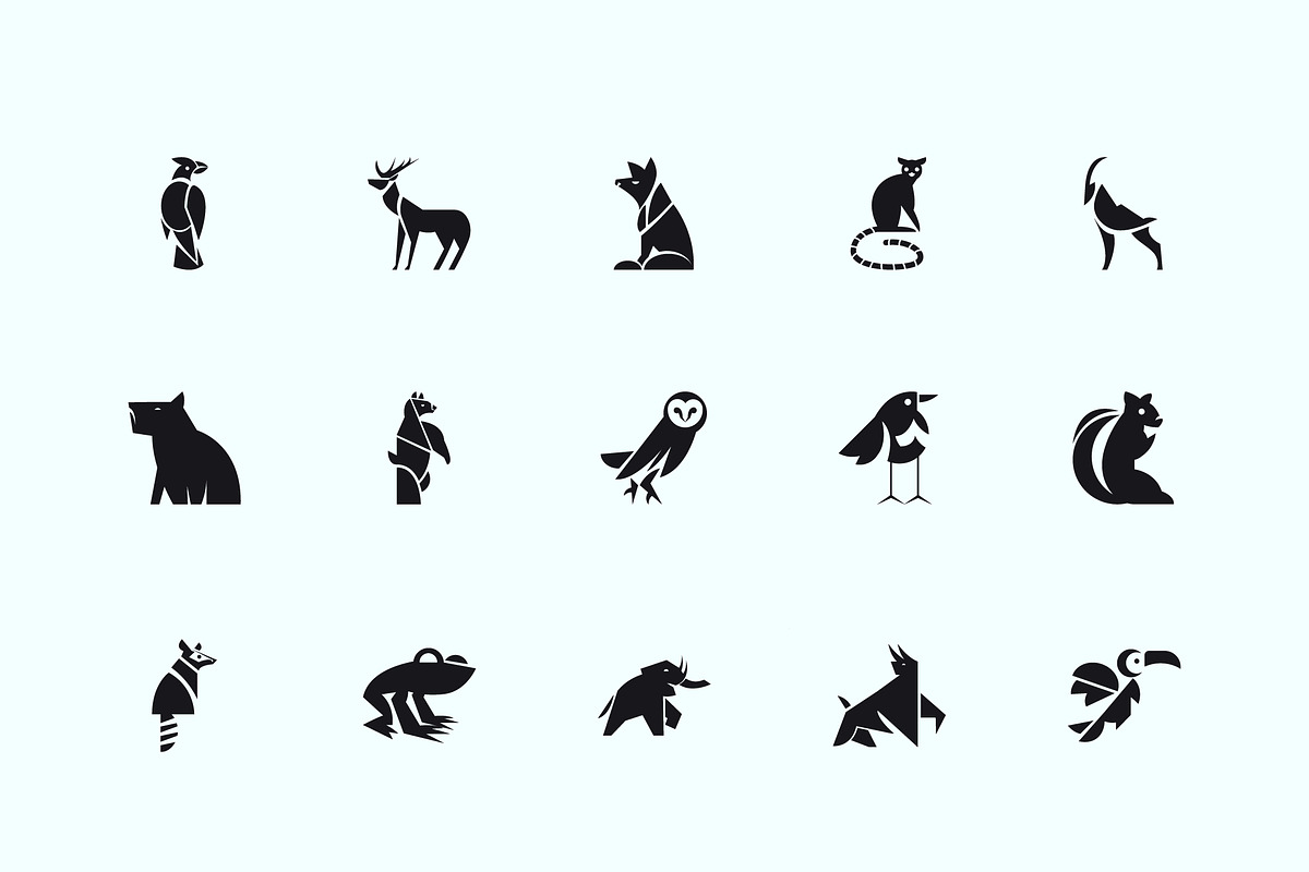 Animal Silhouette Icon Set