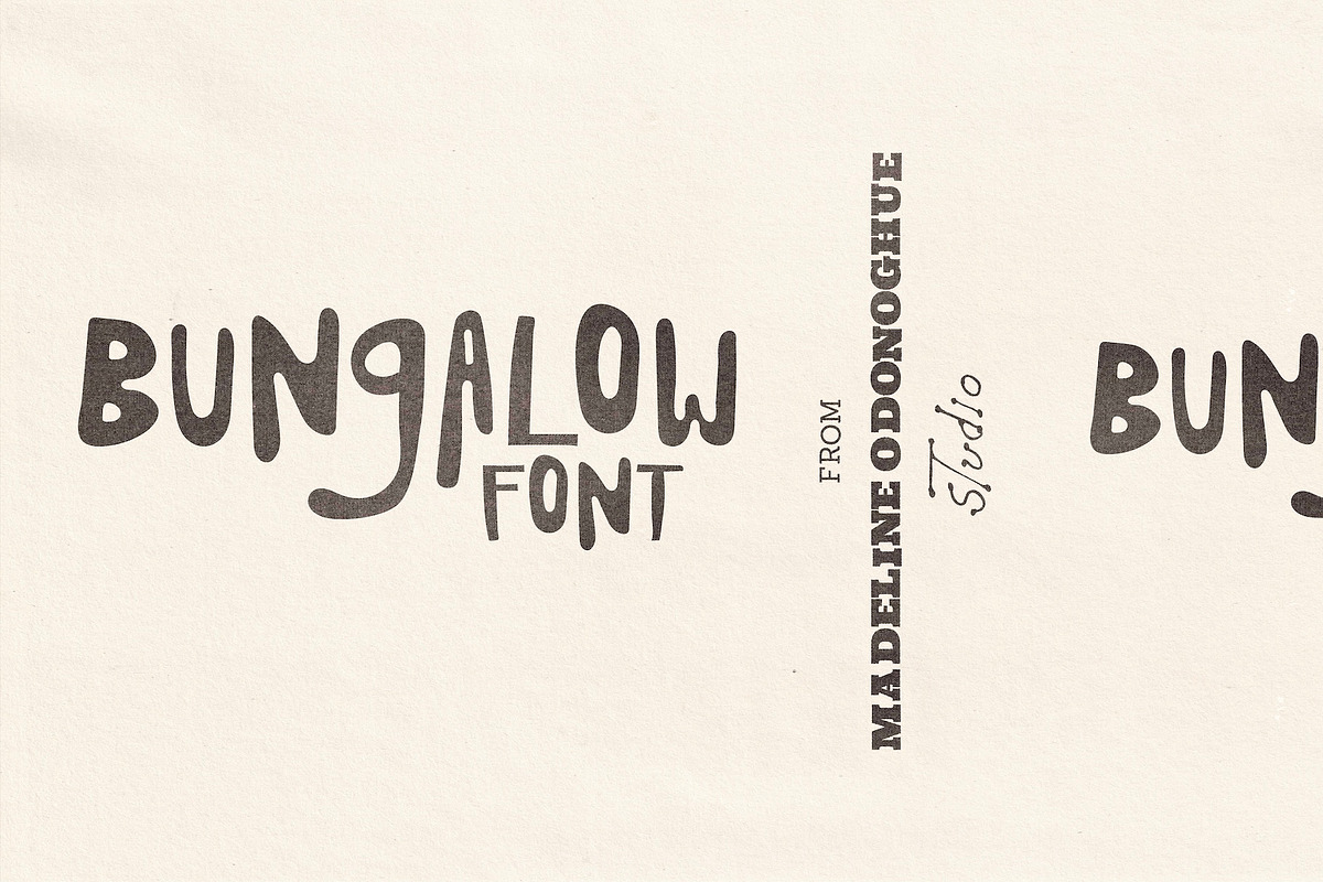Bungalow - Hand Drawn Surf Font, a Handwritten Font by Madeline ODonoghue Design (Photo 2 of 17)