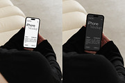 iPhone 15 Pro in Hands Mockup, an iPhone Mockup by Feel This (Thumbnail 3 of 3)