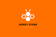 Honey store logo template., a Branding & Logo Template by Anton Akhmatov (Thumbnail 2 of 3)