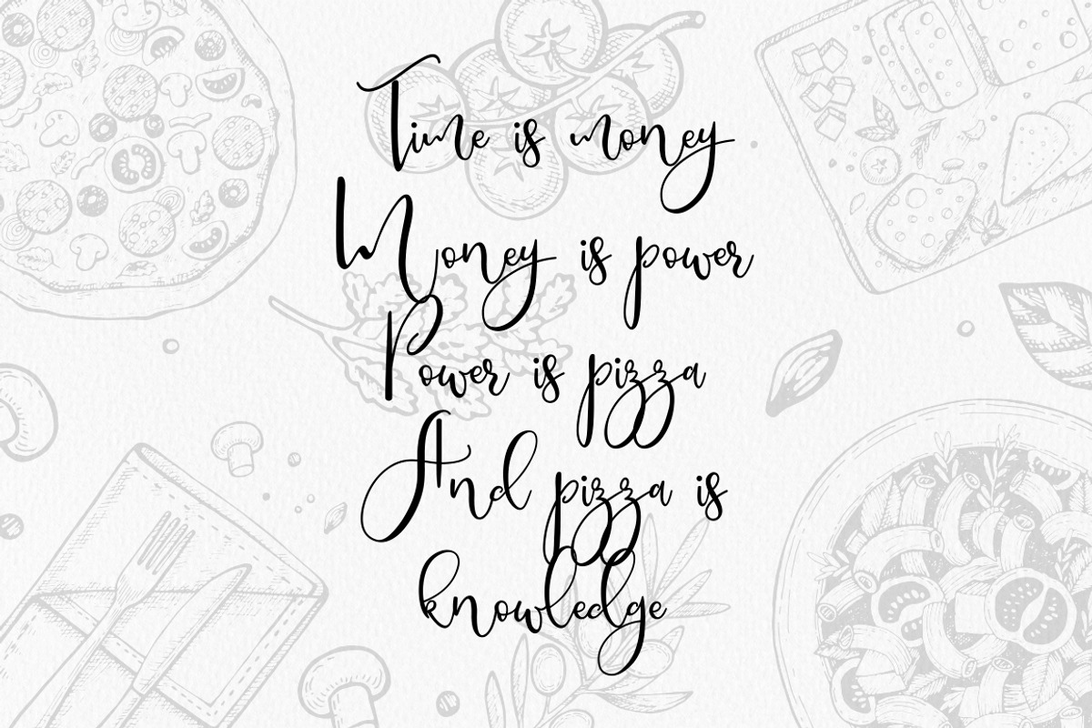 Borgoforte script font preview 4