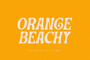 Orange Beachy - Retro Fonts